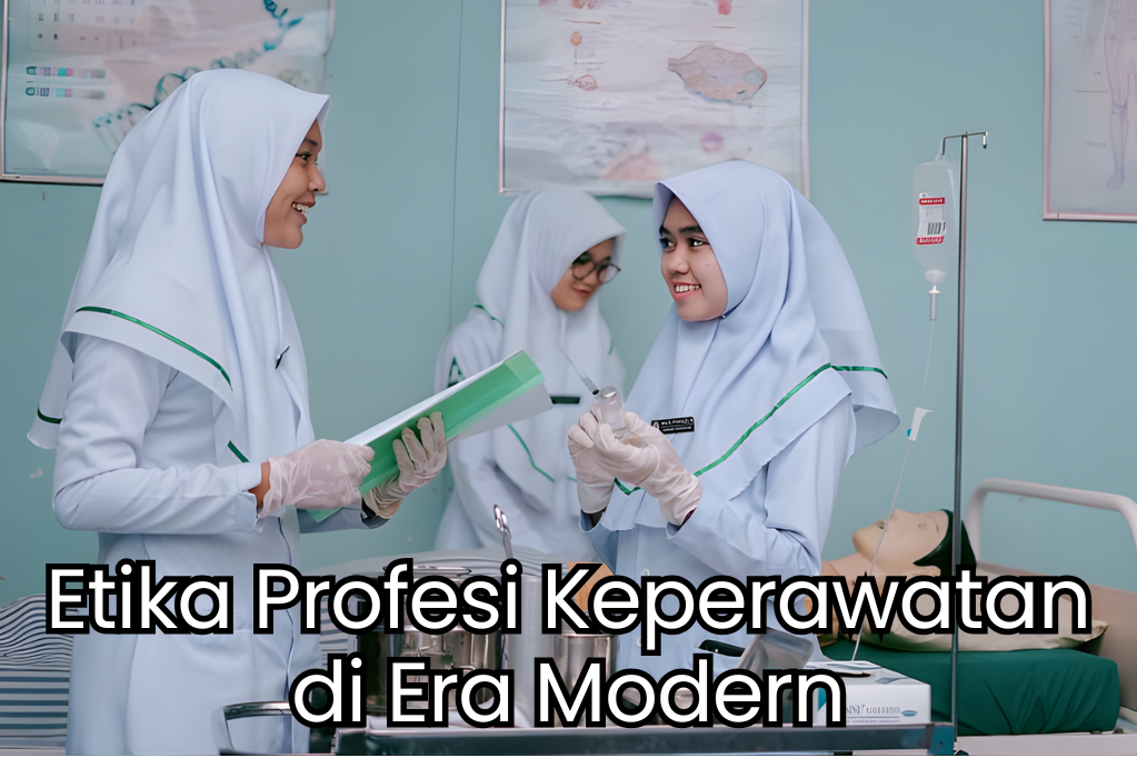 Mahasiswa STIKes Istara Nusantara sedang berdiskusi tentang etika profesi keperawatan di era digital dalam sesi pembelajaran klinik.