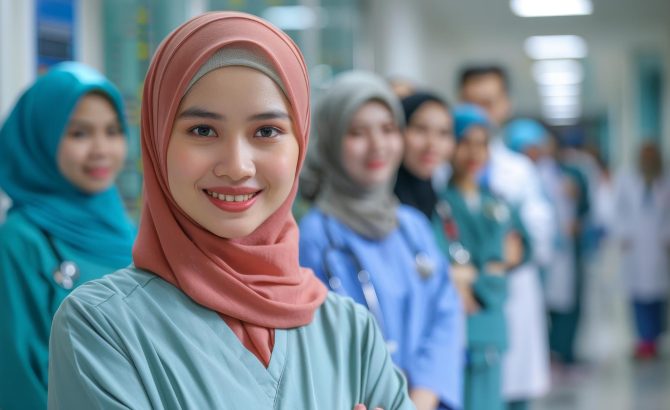 Mahasiswa keperawatan mengikuti edukasi klinis sebagai bagian dari pelatihan keselamatan pasien di institusi pendidikan kesehatan