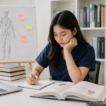 mahasiswa berkonsultasi saat memilih program studi kesehatan
