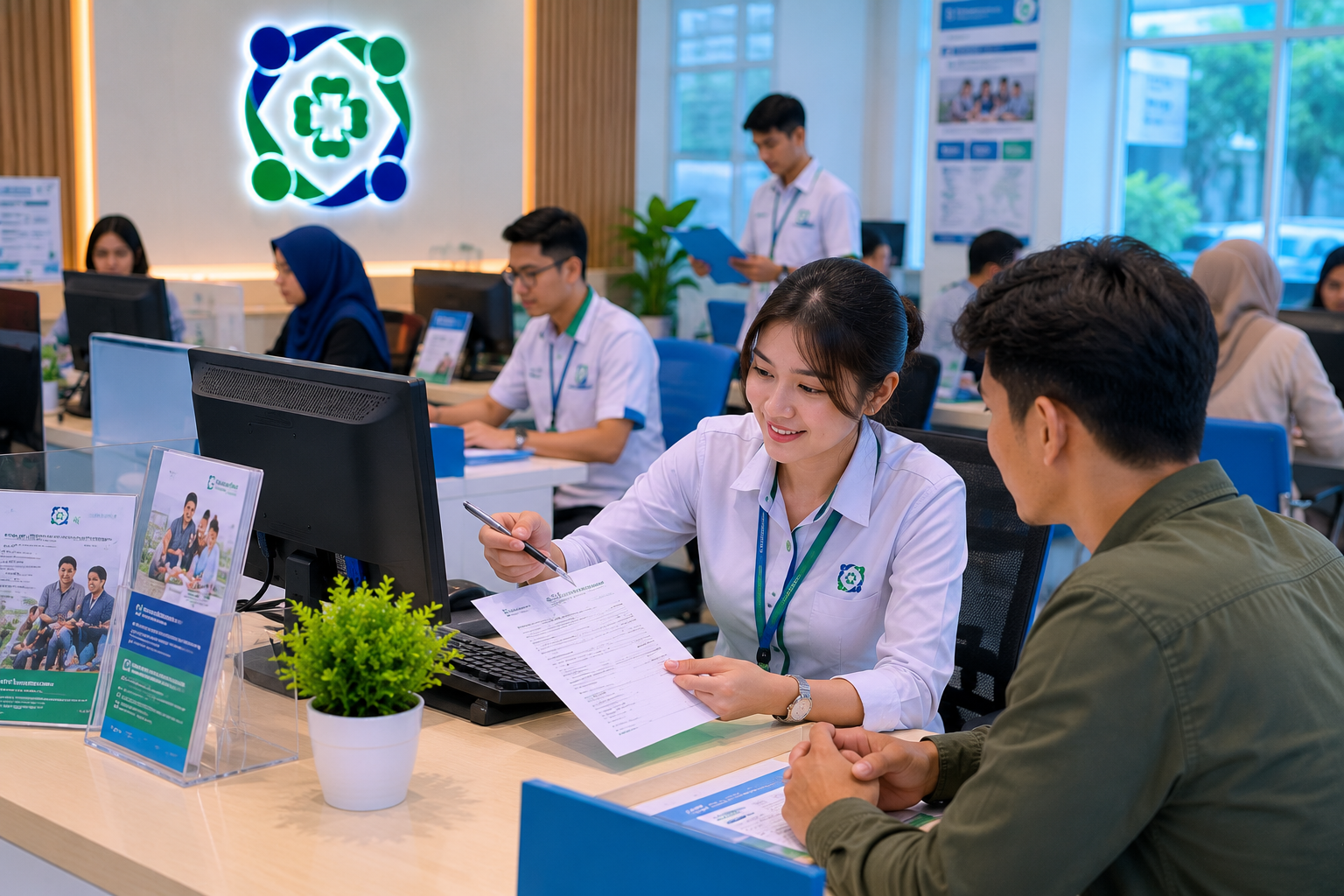 suasana kantor cabang rekrutmen PATT BPJS Kesehatan