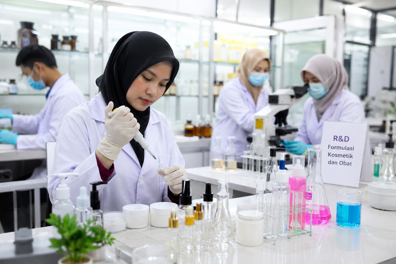 prospek karir D3 Farmasi di industri kosmetik dan laboratorium