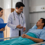 dokter berdiskusi dengan pasien menerapkan etika komunikasi klinis