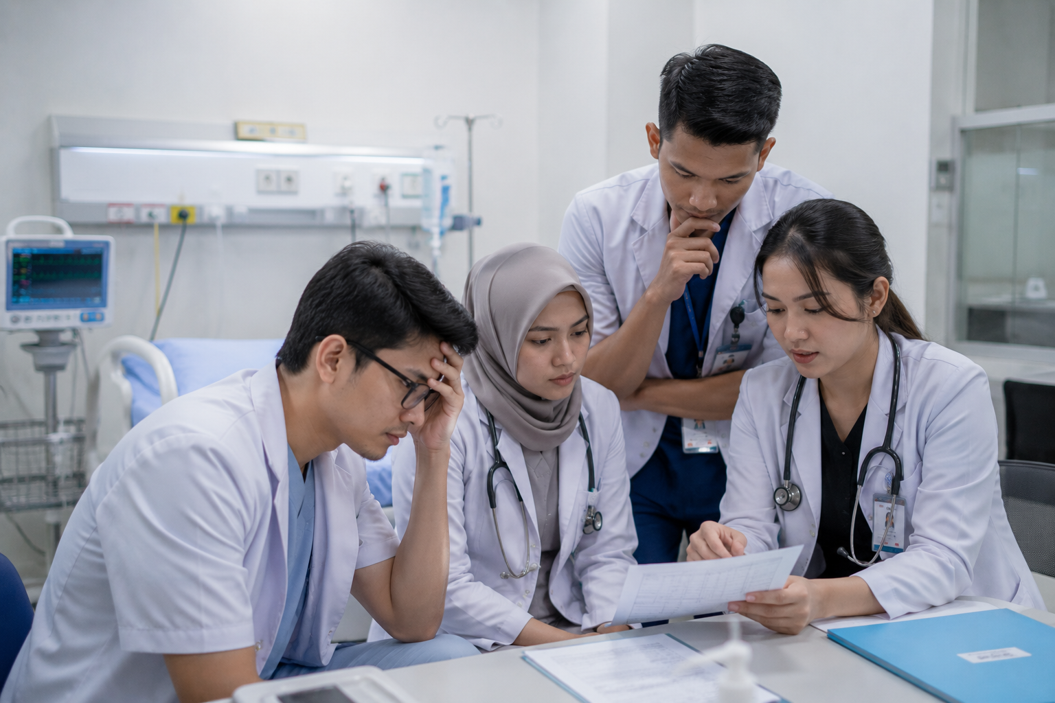 mahasiswa melakukan simulasi dalam proses belajar mahasiswa kesehatan