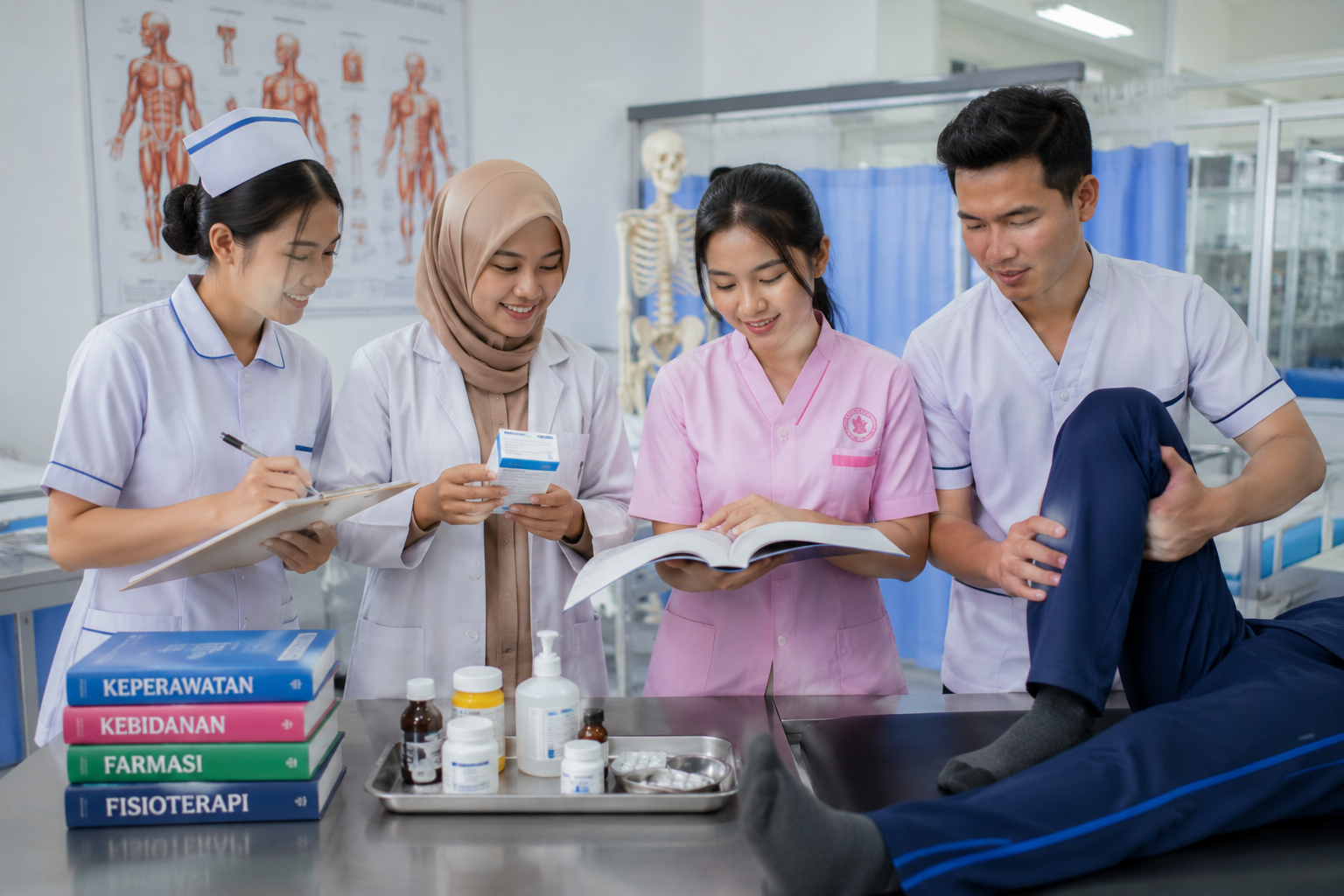 mahasiswa sedang mempertimbangkan memilih jurusan kesehatan