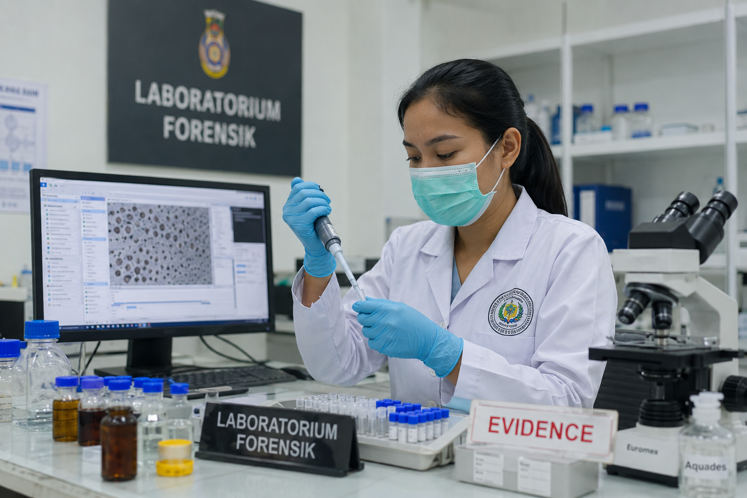 laboratorium forensik untuk karier ATLM forensik