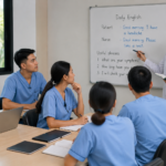 mahasiswa perawat mengikuti manfaat pelatihan bahasa asing perawat