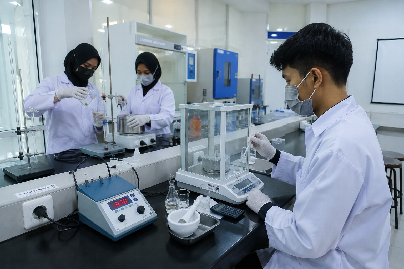 laboratorium farmasi STIKES Istara dengan alat HPLC canggih