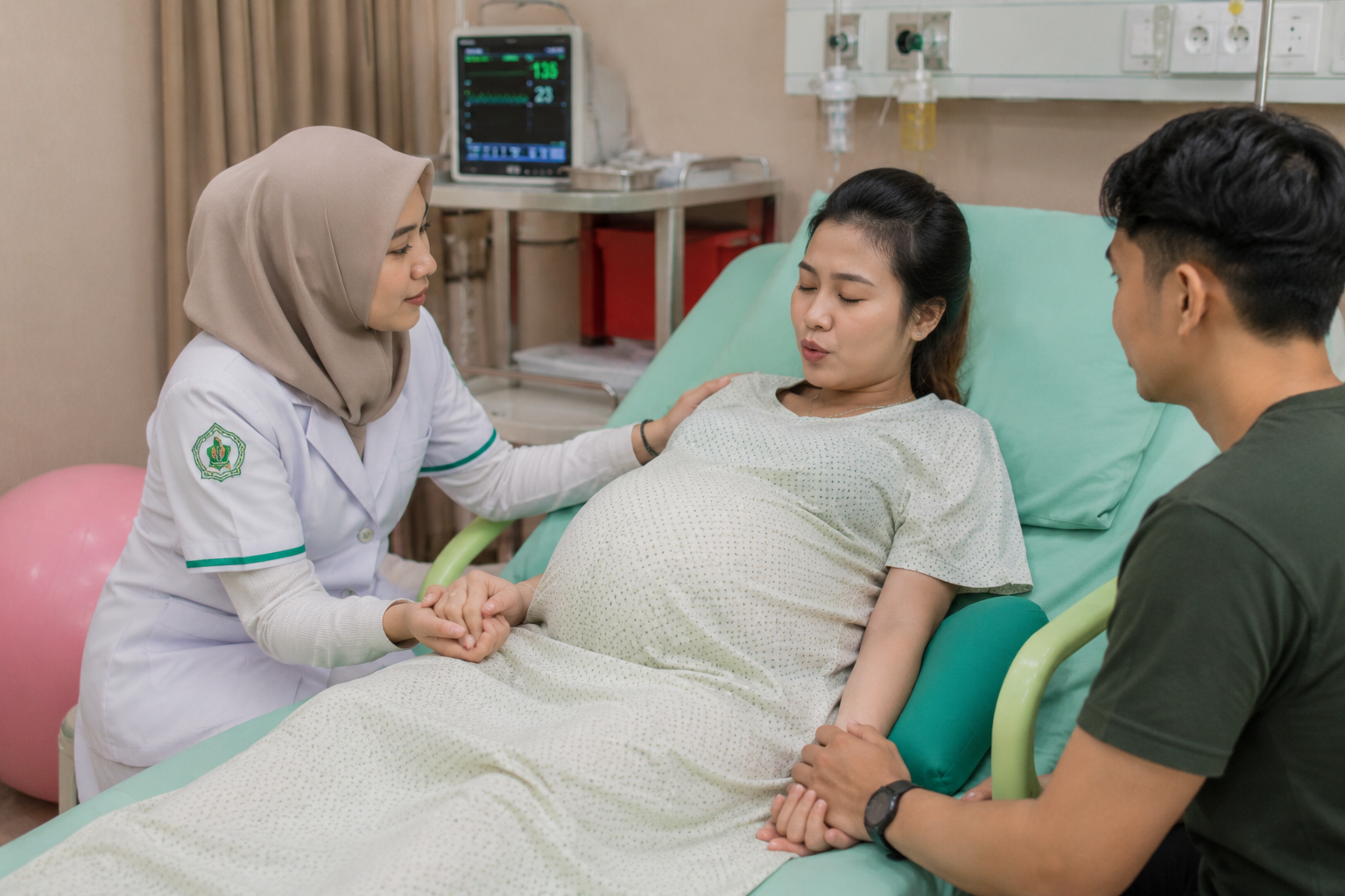 mahasiswa Prodi Kebidanan STIKES Istara praktik hipnobirthing