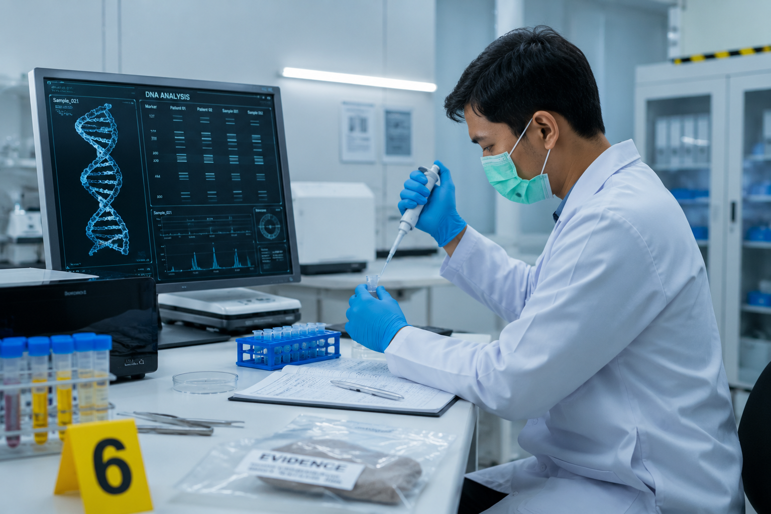 laboratorium forensik untuk Forensic DNA Analyst