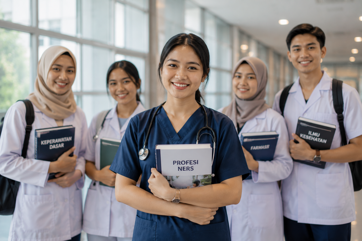 Mahasiswa Program Studi Keperawatan sedang menjalani praktik klinik sebagai bagian dari pendidikan Profesi Ners.