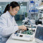 Karier Industri Alat Kesehatan di perusahaan teknologi medis modern dengan peralatan laboratorium canggih