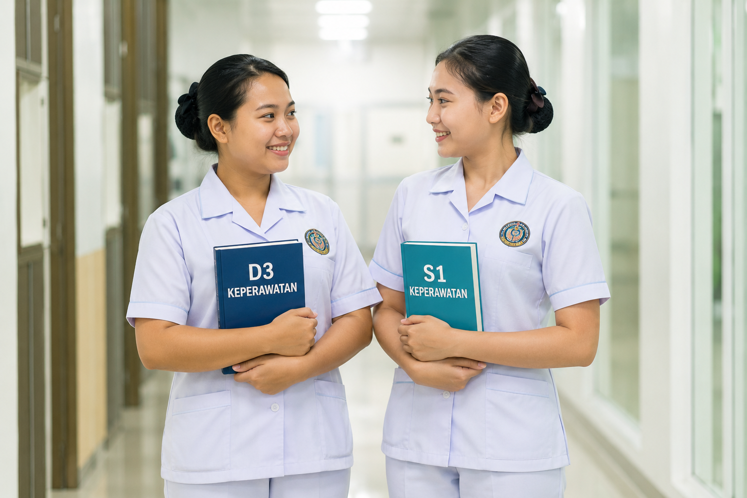 Perbedaan D3 dan S1 Keperawatan ditunjukkan melalui proses pembelajaran mahasiswa keperawatan di laboratorium keterampilan klinis kampus.