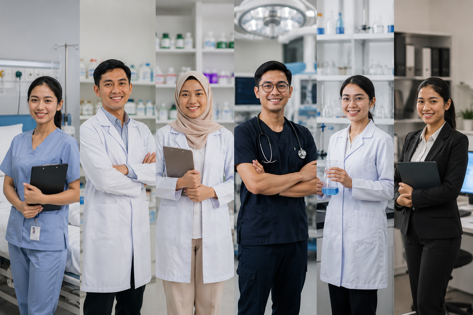 Mahasiswa kesehatan menjalani praktik klinik di laboratorium kampus modern