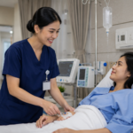 Profesi Ners STIKES Istara menjalani praktik klinik bersama pembimbing di rumah sakit mitra dengan suasana pembelajaran profesional.