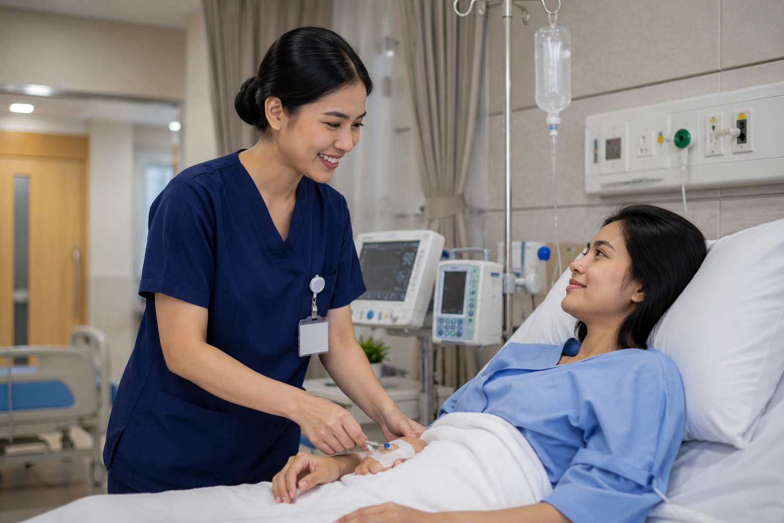 Profesi Ners STIKES Istara menjalani praktik klinik bersama pembimbing di rumah sakit mitra dengan suasana pembelajaran profesional.