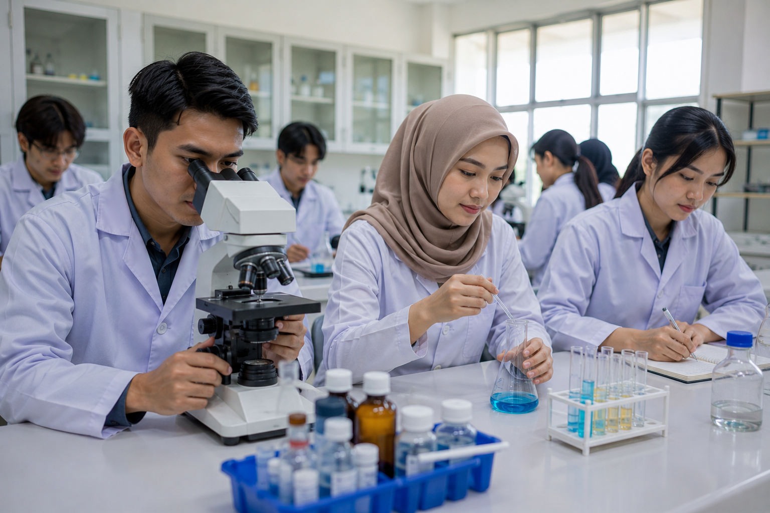 Peran Fasilitas Praktikum di laboratorium kesehatan modern untuk mahasiswa