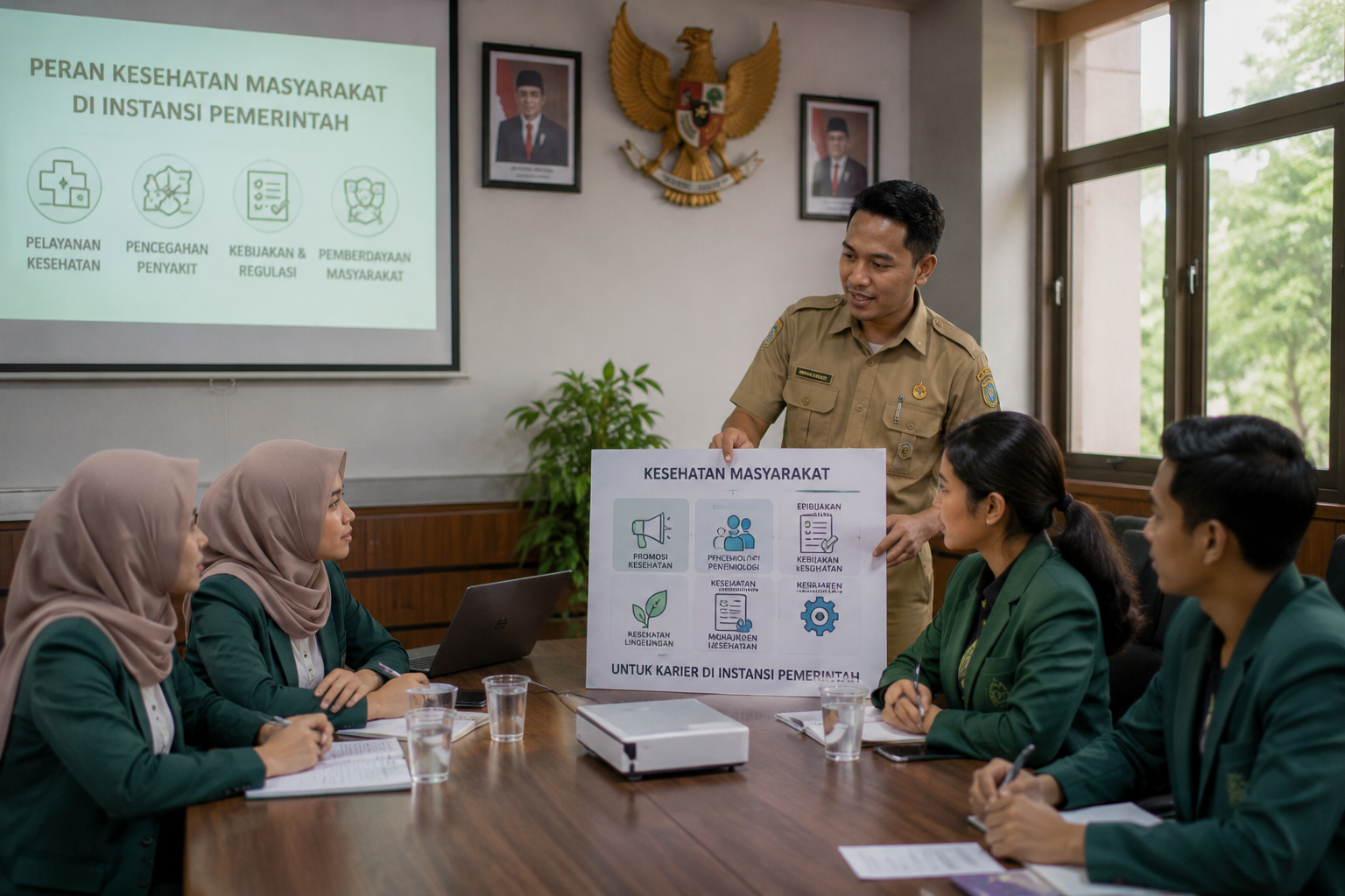 Mahasiswa Program Studi S1 Kesehatan Masyarakat STIKES Istara berdiskusi mengenai program kesehatan masyarakat di laboratorium kampus
