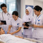 Profesi Ners STIKES Istara menampilkan mahasiswa keperawatan mengikuti praktik klinik bersama dosen pembimbing.