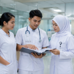 Perbedaan D3 S1 Keperawatan dan Profesi Ners saat mahasiswa menjalani pembelajaran teori dan praktik klinik di rumah sakit.