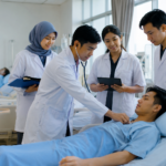Mahasiswa kesehatan menjalani praktik klinik di rumah sakit mitra bersama dosen pembimbing dan tenaga kesehatan profesional.