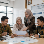 Mahasiswa Program Studi Kesehatan Masyarakat STIKES Istara sedang mengikuti pembelajaran kesehatan masyarakat