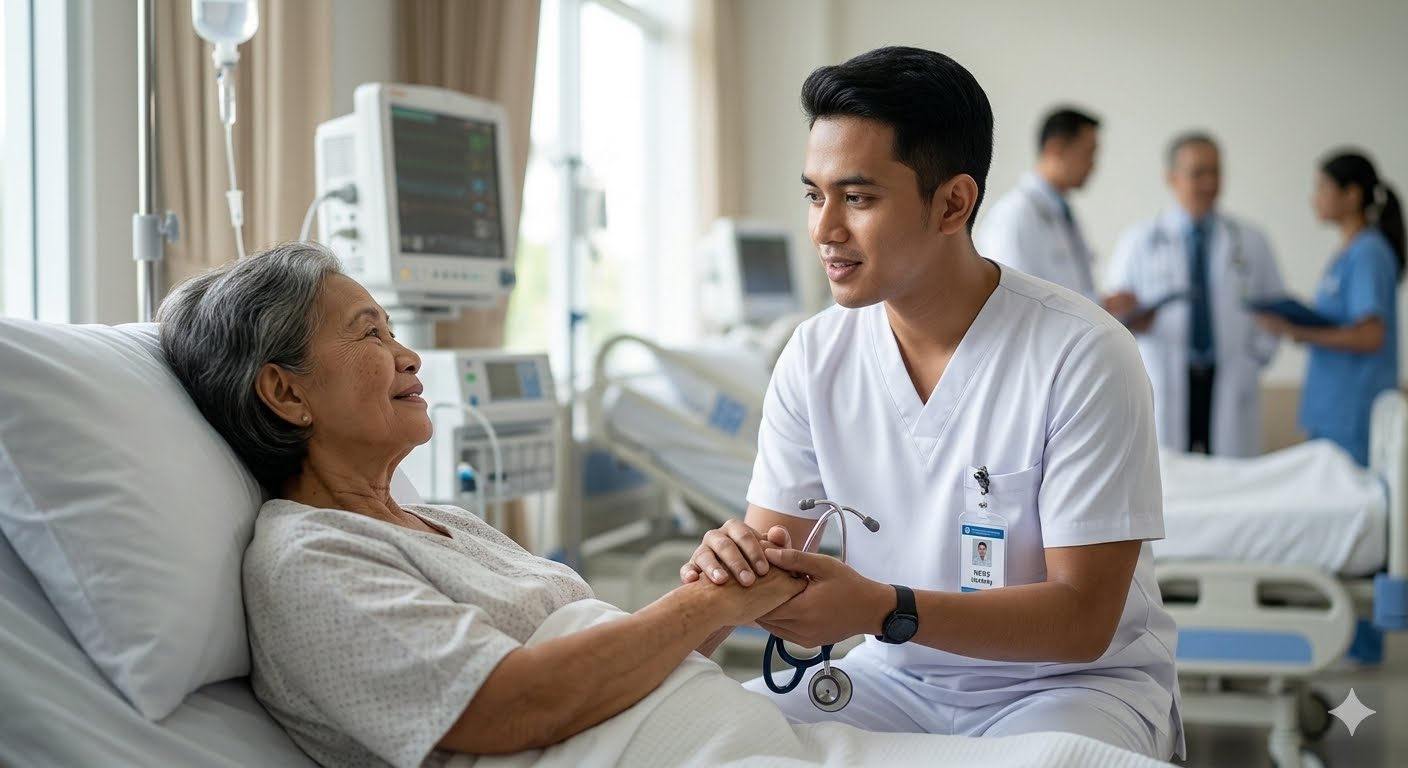 Profesi Ners saat mahasiswa keperawatan menjalani praktik klinik di rumah sakit pendidikan.