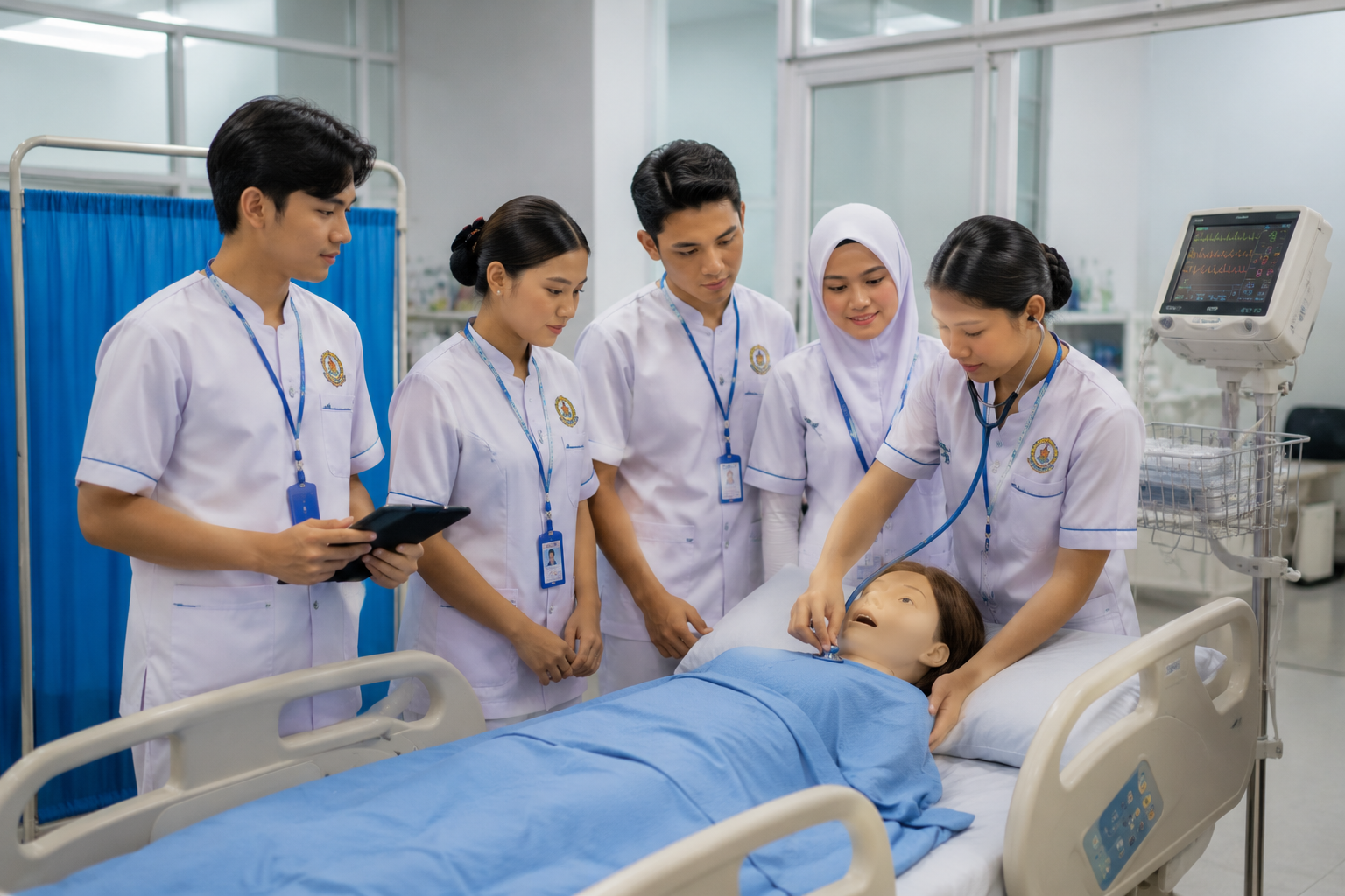 Mahasiswa STIKES Istara mengikuti praktik keterampilan klinik di laboratorium kampus dengan bimbingan dosen