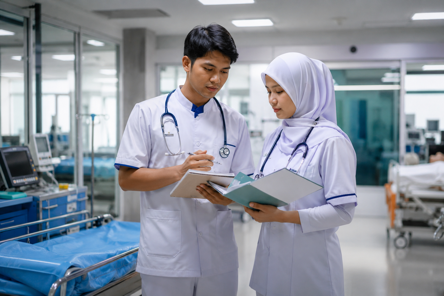 Perbedaan D3 dan S1 Keperawatan saat mahasiswa mengikuti pembelajaran teori dan praktik klinik di rumah sakit.