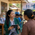 Mahasiswa Program Studi S1 Kesehatan Masyarakat STIKES Istara mengikuti pembelajaran kesehatan masyarakat di kampuss
