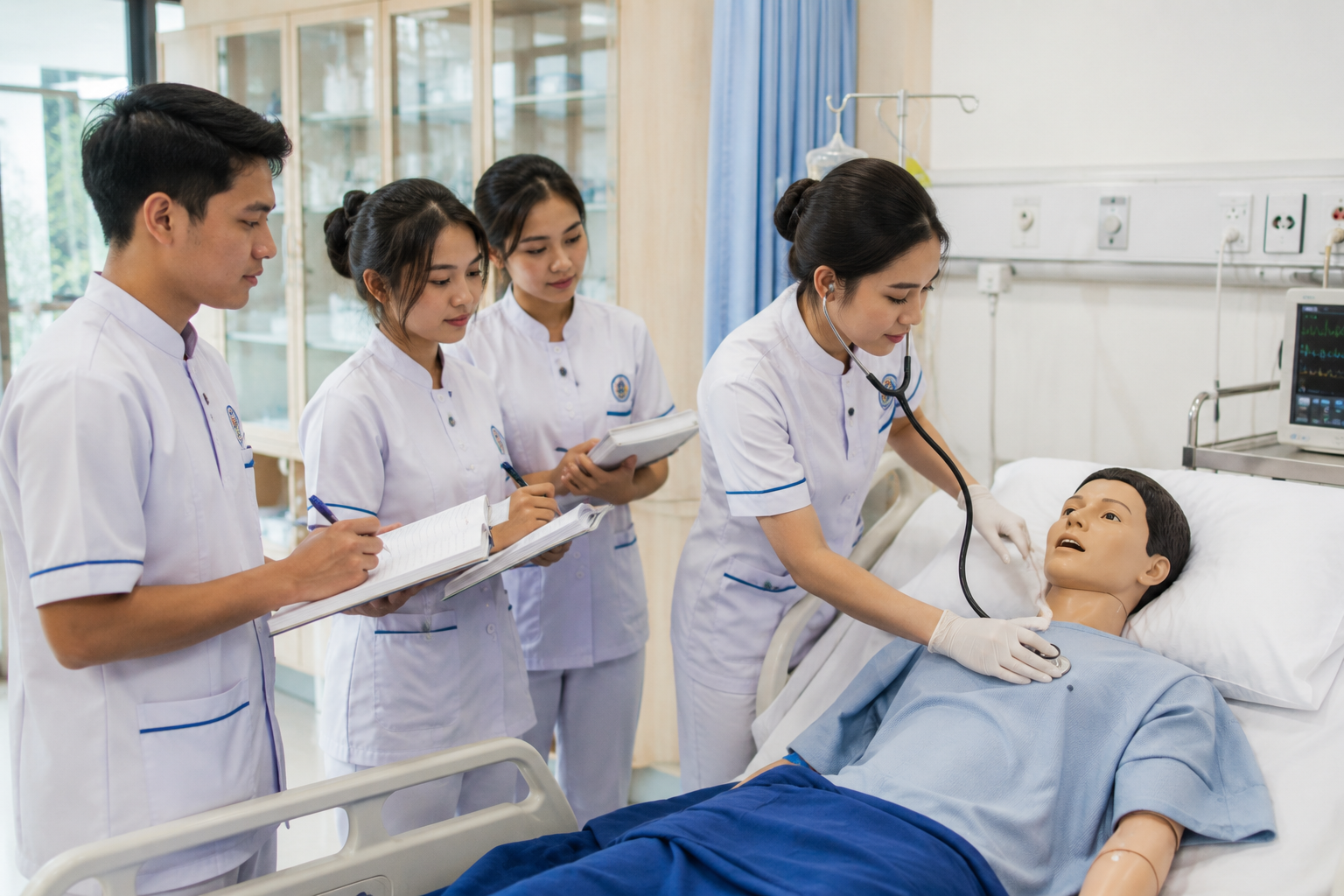 Mahasiswa STIKES Istara menjalani praktik klinik di rumah sakit dengan pendampingan dosen dan preseptor profesional