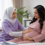 Program Studi Kebidanan membekali mahasiswa dengan keterampilan praktik untuk mendampingi ibu hamil sesuai standar pelayanan kesehatan.