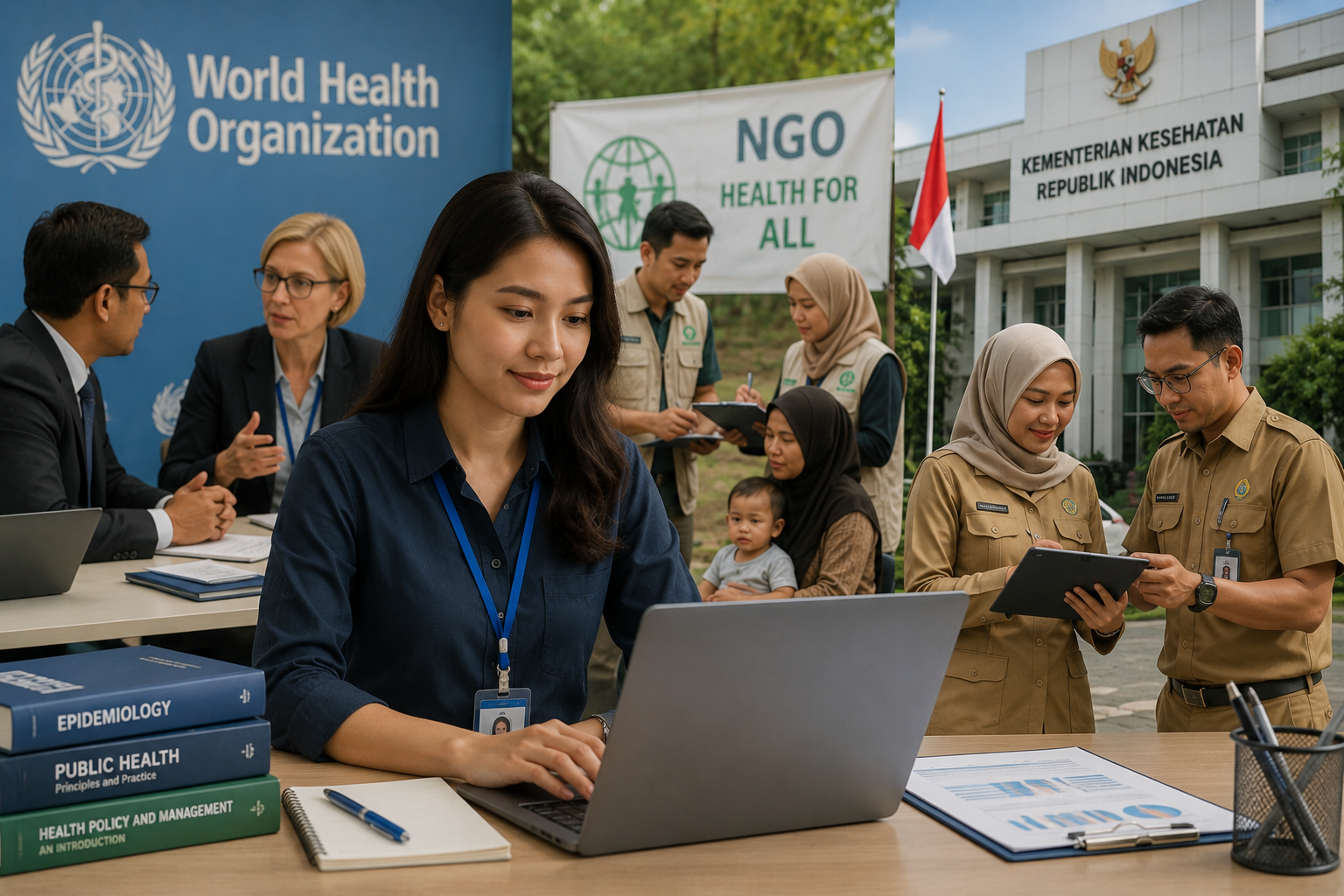 Program Studi Kesehatan Masyarakat membekali mahasiswa dengan kemampuan analisis kesehatan, promosi kesehatan, epidemiologi, dan manajemen program kesehatan untuk berkarier di berbagai sektor.