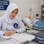 Mahasiswa mengejar IPK tinggi jurusan kesehatan sambil mengikuti praktik di laboratorium