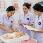 Mahasiswa D3 Kebidanan belajar apa saja melalui praktikum keterampilan klinis di laboratorium kebidanan