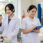 Program Studi Farmasi atau Keperawatan menawarkan pengalaman belajar melalui praktikum laboratorium, pembelajaran teori, dan praktik klinik untuk mempersiapkan tenaga kesehatan profesional.