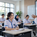 ruang kelas STIKES yang nyaman dan mendukung pembelajaran mahasiswa kesehatan