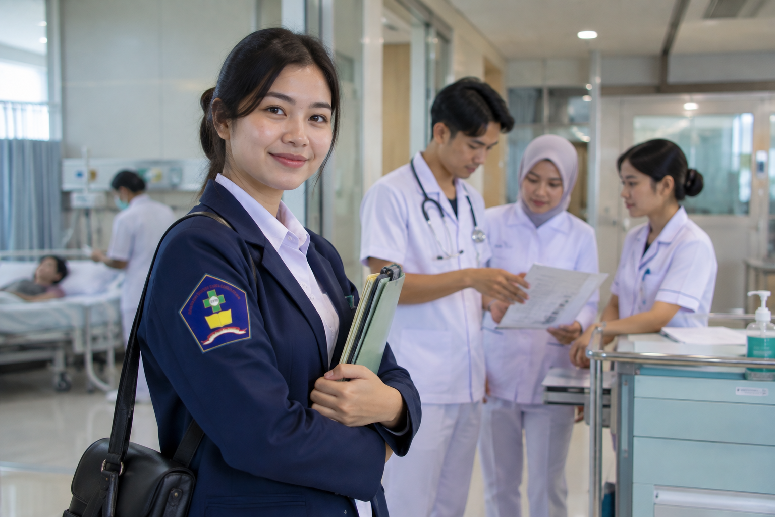 Mahasiswa bidang kesehatan membahas prospek kerja STIKES Istara dan peluang jenjang karier setelah lulus